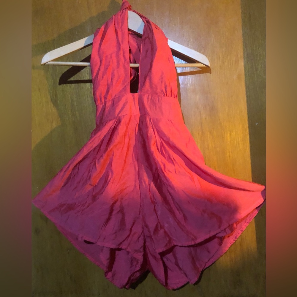 SHOWPRO: Coral Colour Shine Together Playsuit. Brand New with tags. Size:8/S